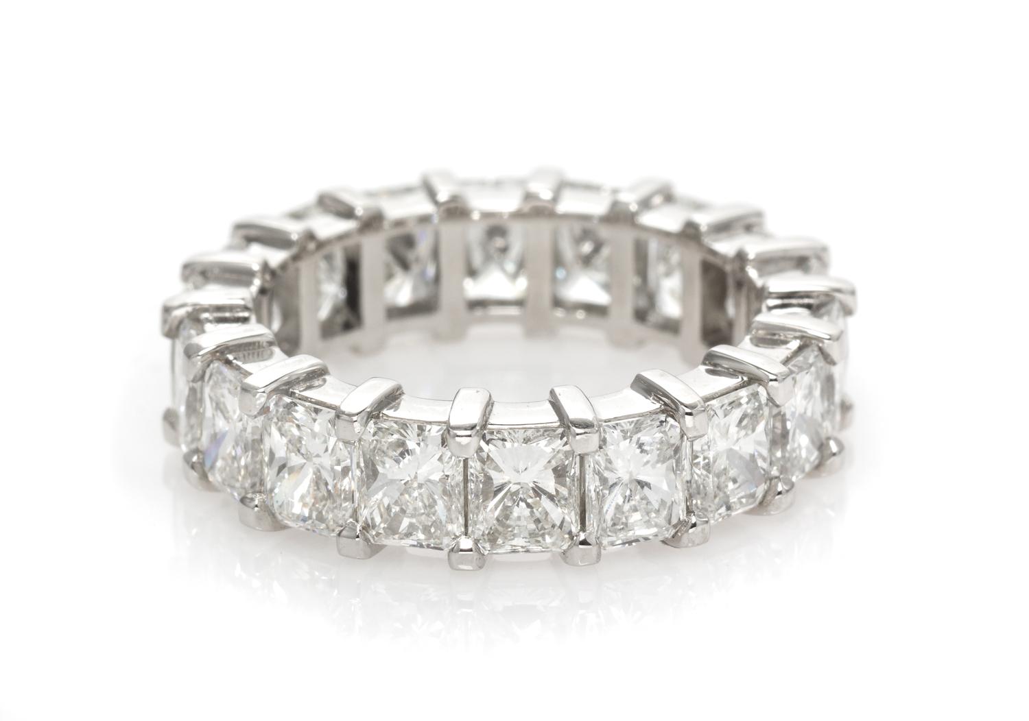 A Platinum and Diamond Eternity Band, 5.00 dwts.