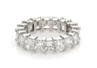 A Platinum and Diamond Eternity Band, 5.00 dwts.