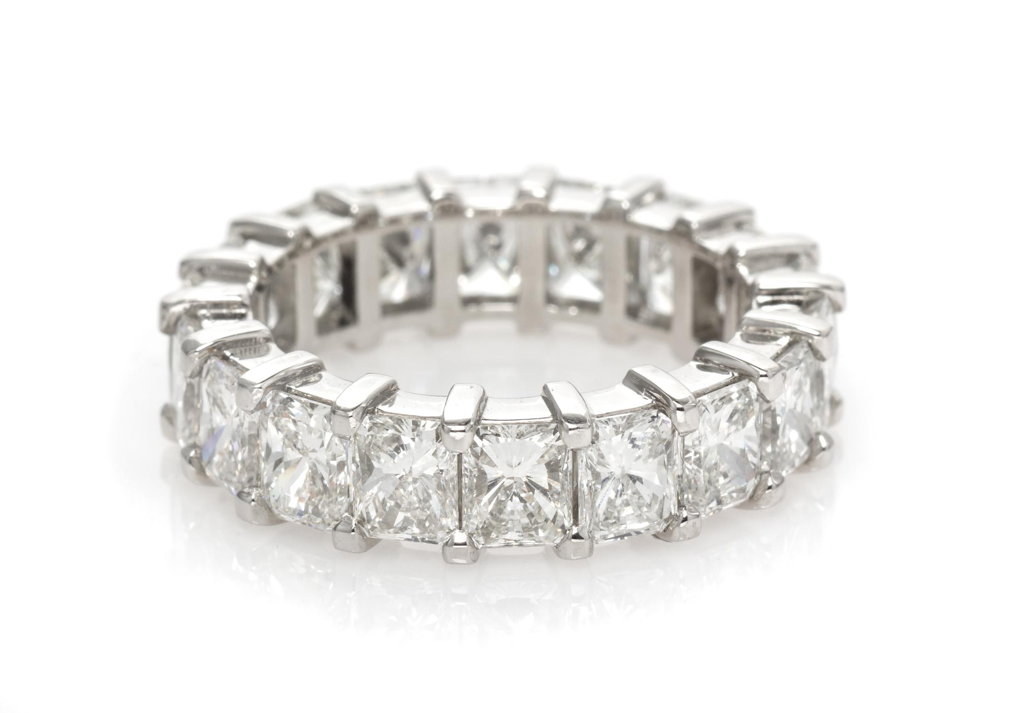 A Platinum and Diamond Eternity Band, 5.00 dwts.