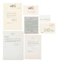 [POLITICS]. A collection of signatures of First Ladies, incl. Helen TAFT, Edith WILSON, Grace COOLIDGE, and Eleanor ROOSEVELT.