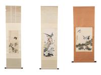 A Group of Three Chinese Scrolls — LATE 19TH CENTURY