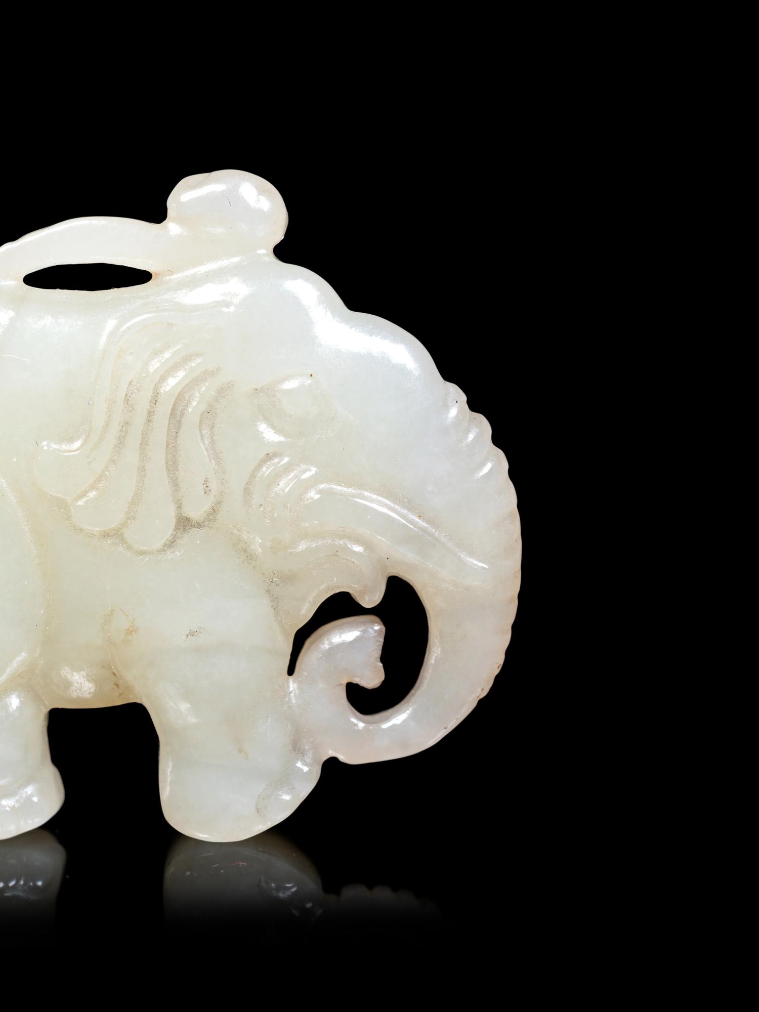 Four Chinese Celadon Jade Carvings of Animals