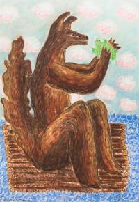 Harry Fonseca, (American, 1946-2006), Coyote and Turtle