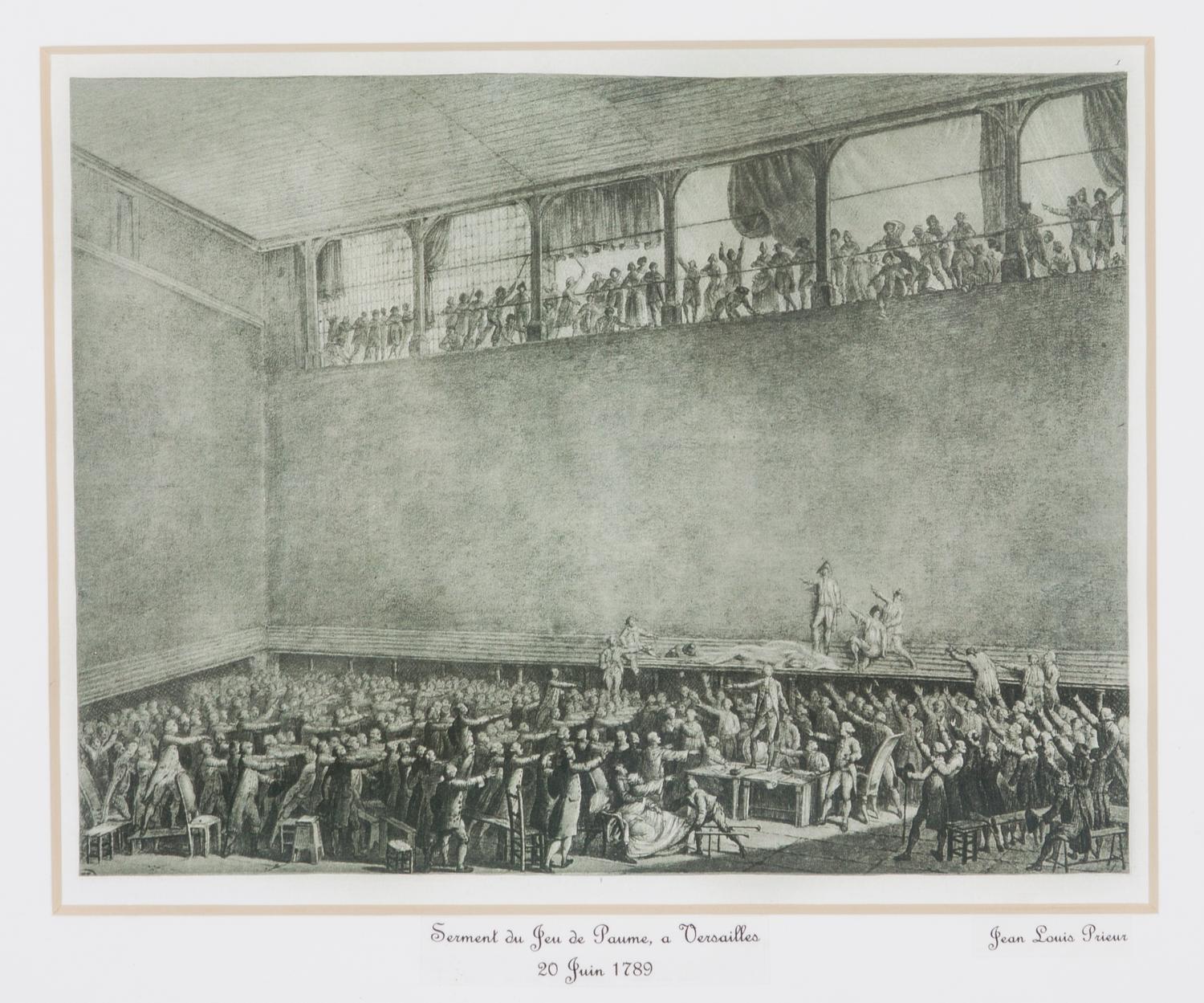 Jean Louis Prieur, (French, 1759-1795), Six works depicting French historical scenes.