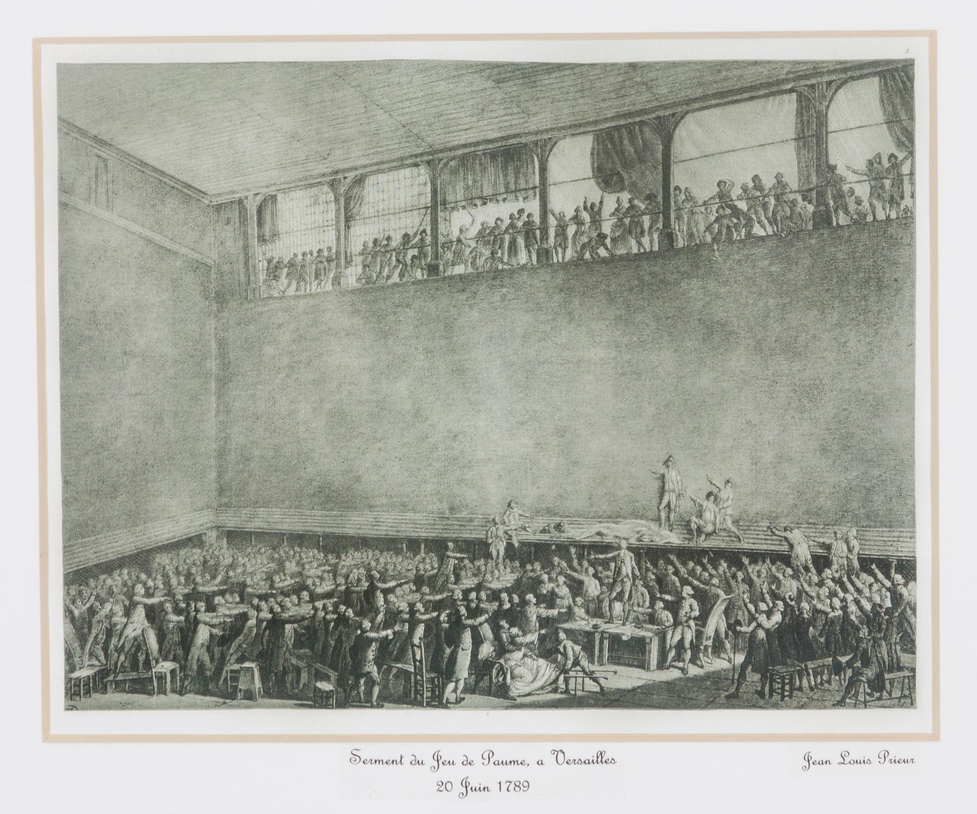 Jean Louis Prieur, (French, 1759-1795), Six works depicting French historical scenes.