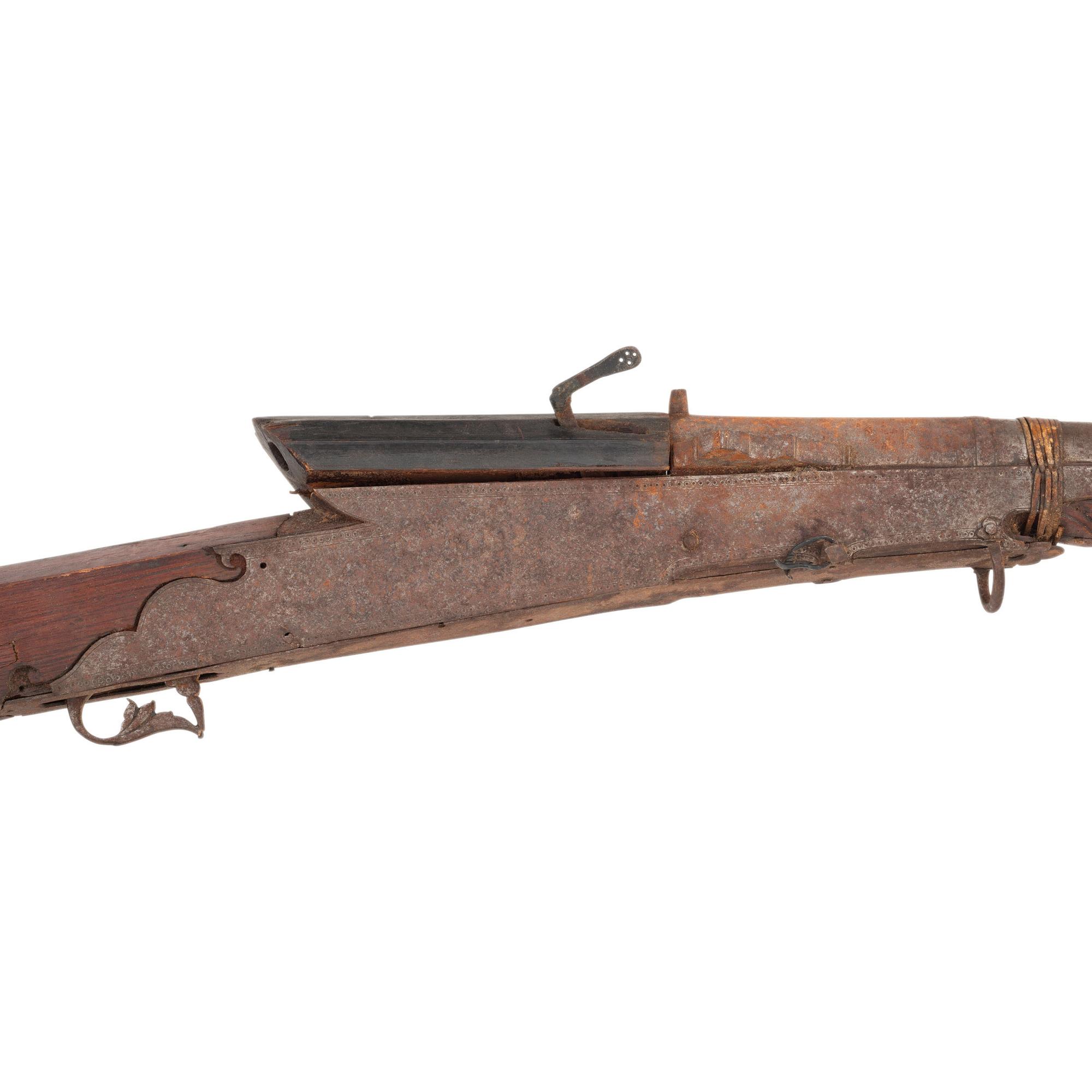 Lot of 2 Ottoman and Indian Muskets Including: Heavily Inlaid Shishana and Toradar