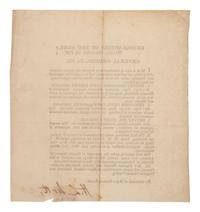 [MEXICAN-AMERICAN WAR]. SCOTT, Winfield (1786-1866). General Orders No. 373 . Mexico, 13 December 1847. Signed by Henry Lee SCOTT (1814-1886).