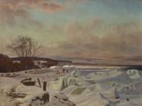 Coast at Tarrbek, Winter , 1853