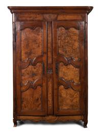 A Louis XV Provincial Walnut Armoire