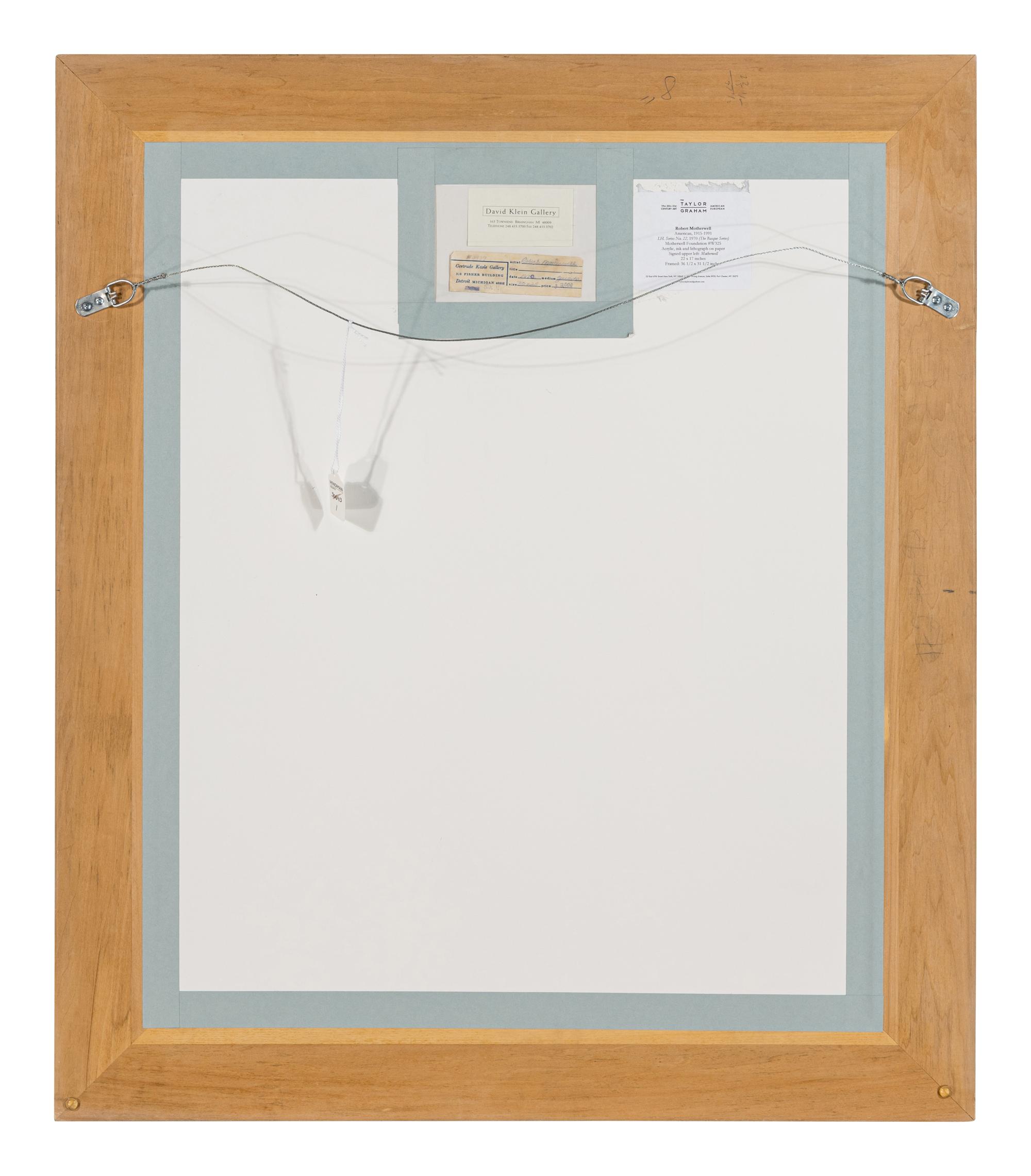 I.H. Series No. 22 (The Basque Suite) , 1970