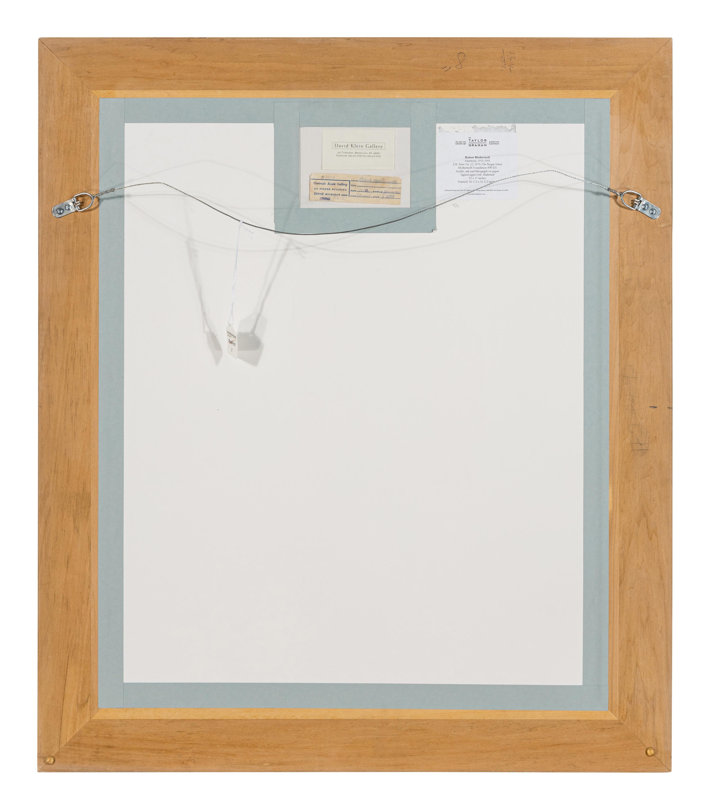 I.H. Series No. 22 (The Basque Suite) , 1970