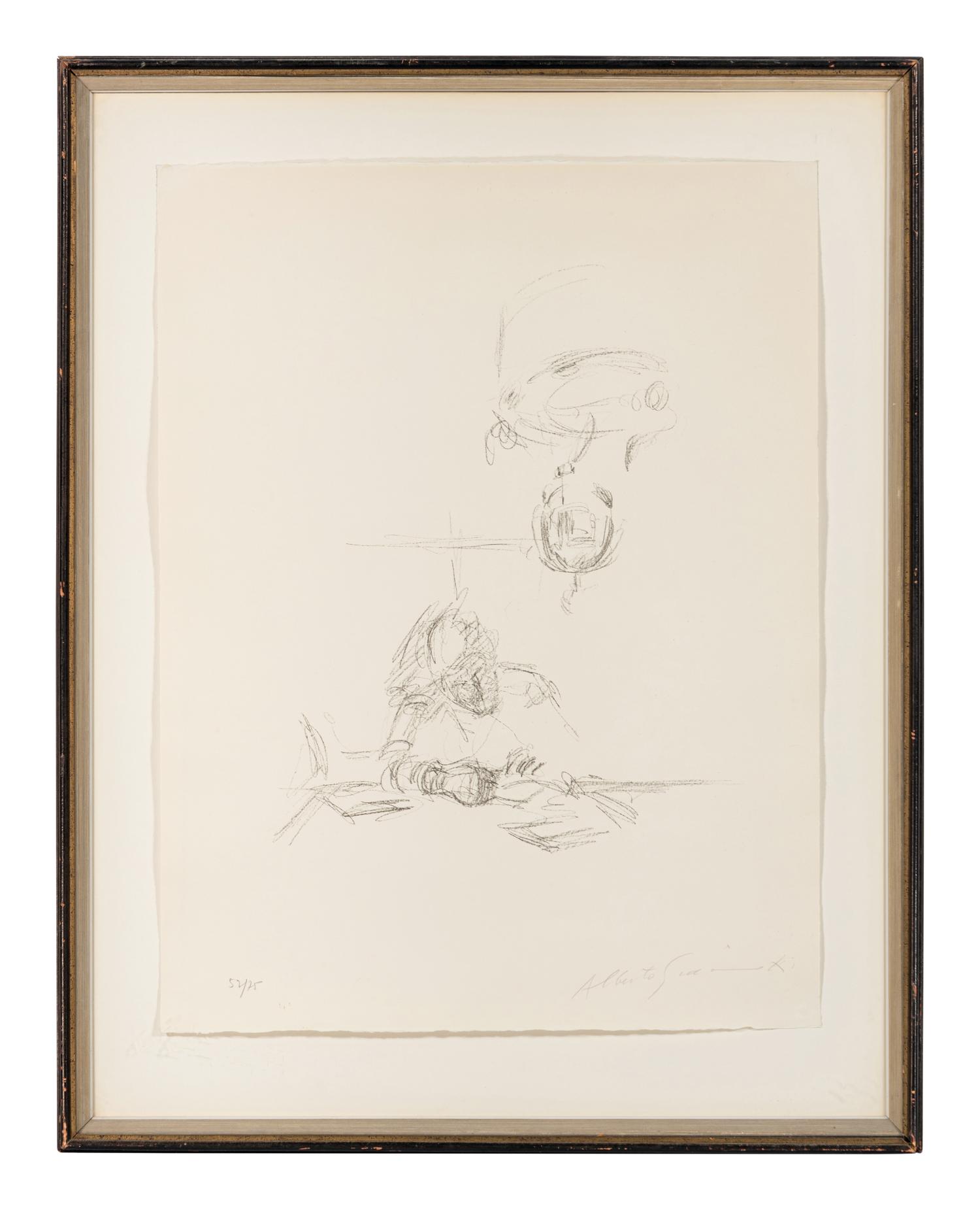 La Mère de l'artiste lisant sous la lampe à Stampa III, 1963