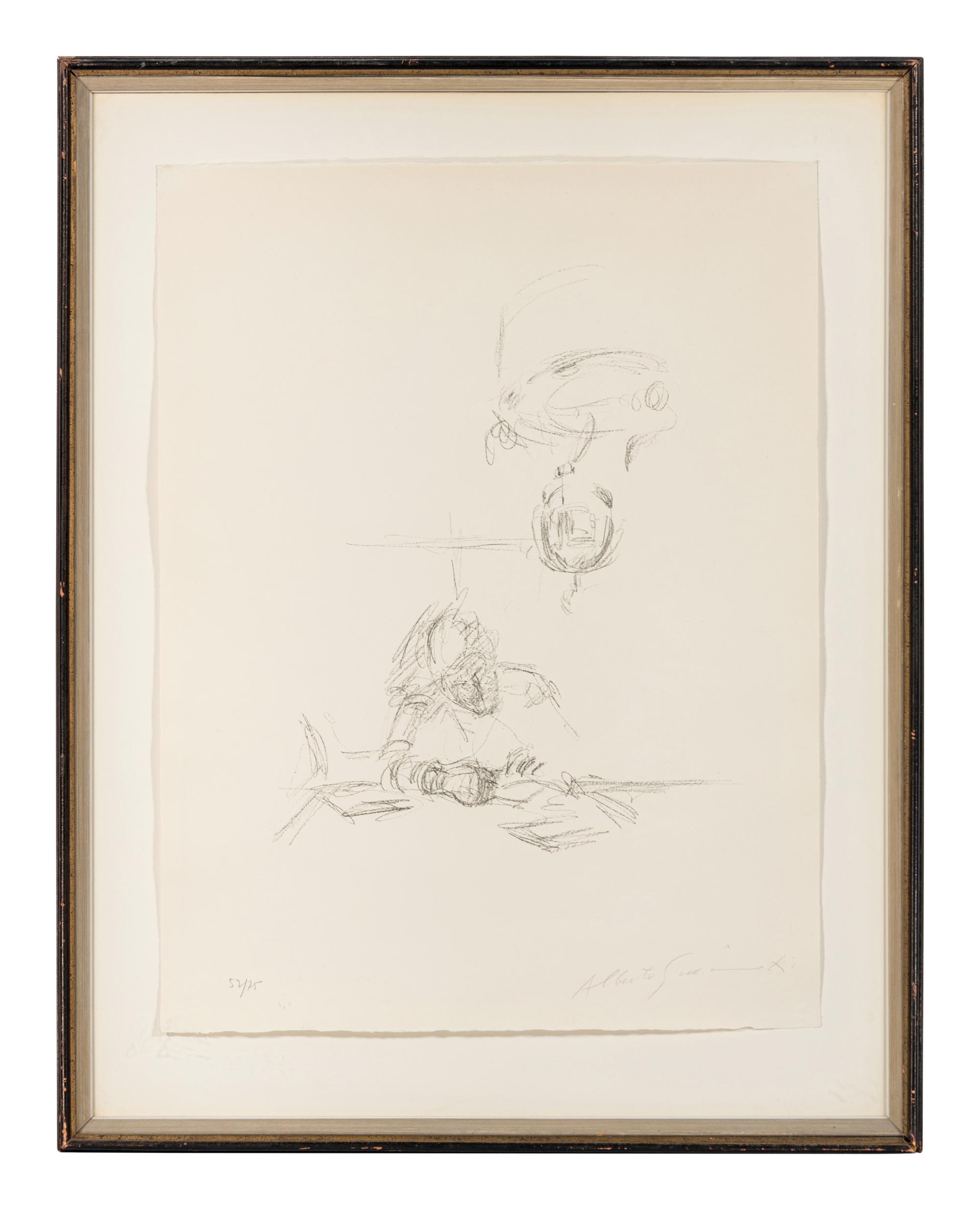 La Mère de l'artiste lisant sous la lampe à Stampa III, 1963