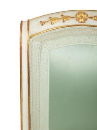 A Pair of Russian Painted and Parcel Gilt Boudoir Chairs — 19TH CENTURY