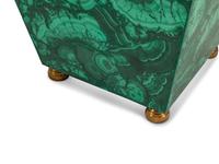 A Pair of Malachite Cache Pots