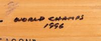 A Group of Baseball Bats Formerly Displayed at Mike Ditka's Restaurant (Including Ken Griffey Jr. and Hank Aaron Signed),