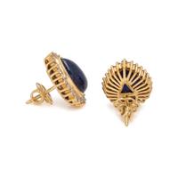 SAPPHIRE AND DIAMOND EARRINGS