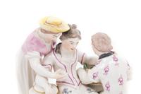 A Karl G. Lück for Frankenthal Porcelain Figural Group