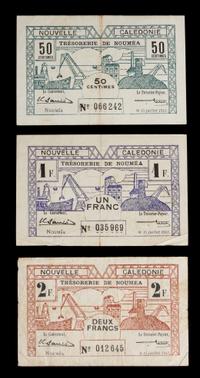 A Set of Three Noumean Bank Notes — BON DE CAISSE, 1942