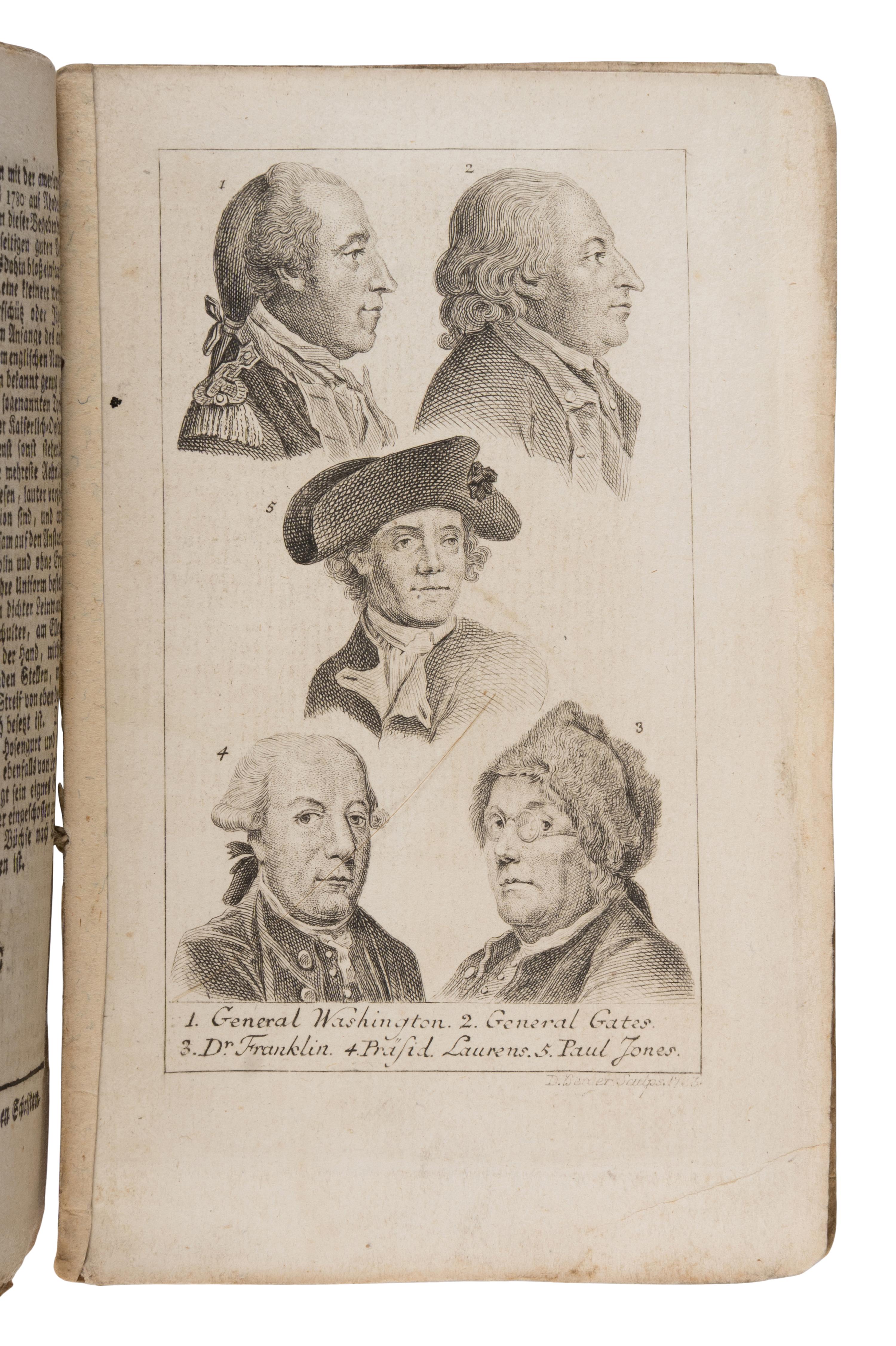 Sprengel, Matthias Christian (1746-1803). Allgemeines historisches Taschenbuch...der Revolution von Nord-America. Berlin: Haude & Spener, [1784].