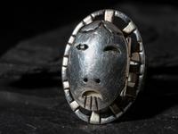 Sterling Silver Maskette Ring