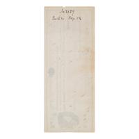 [Native American]. Godfroy, Gabriel (1834-1910). Partly printed document signed ("G. Godfroy"), Peru, Indiana, 13 August 1877.