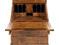 A George II Style Parcel Gilt Walnut Bureau Bookcase