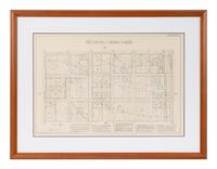 A group of 5 maps of Chicago streets, comprising: