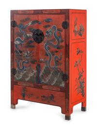 A Chinese Export Lacquer Cabinet