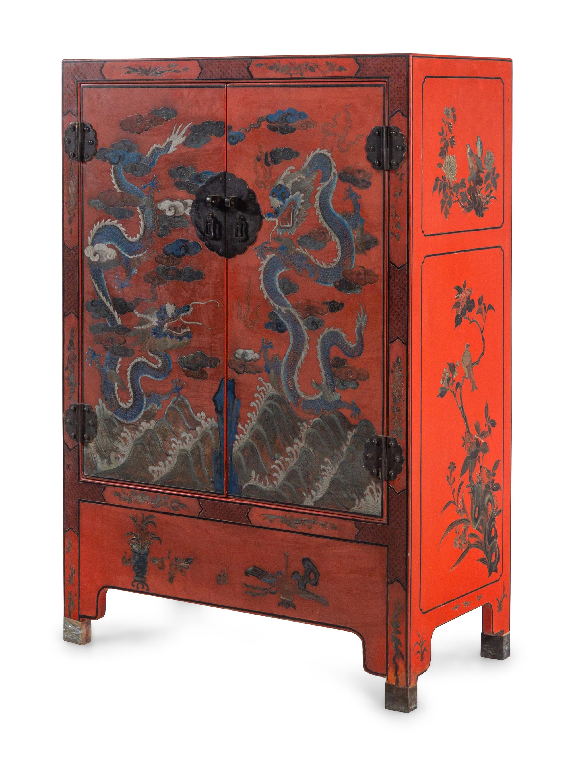 A Chinese Export Lacquer Cabinet