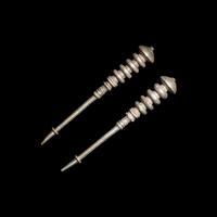 A Pair of Etruscan or Greek Silver Pins