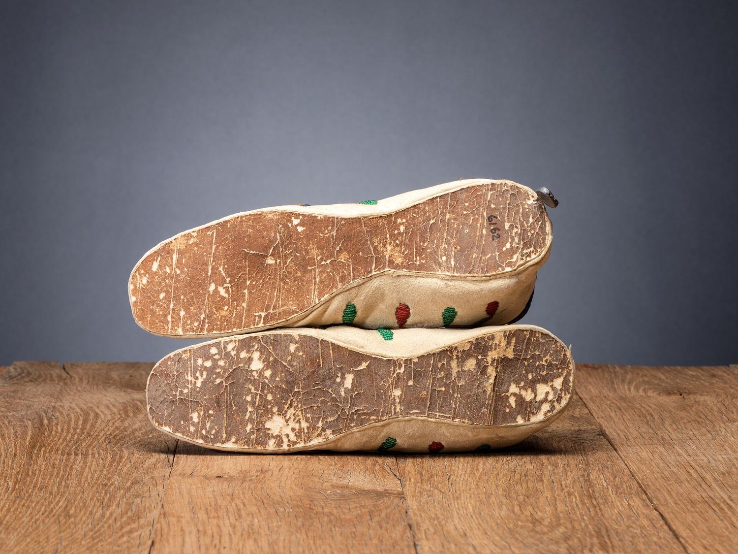 Upper Missouri Beaded Hide Moccasins