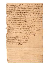 [COLONIAL] - [OLIVER, Andrew Jr. (1731-1799)]. A group of documents signed by Loyalists, including Massachusetts judge Andrew Oliver, Jr., and Maryland attorney Daniel Dulany.