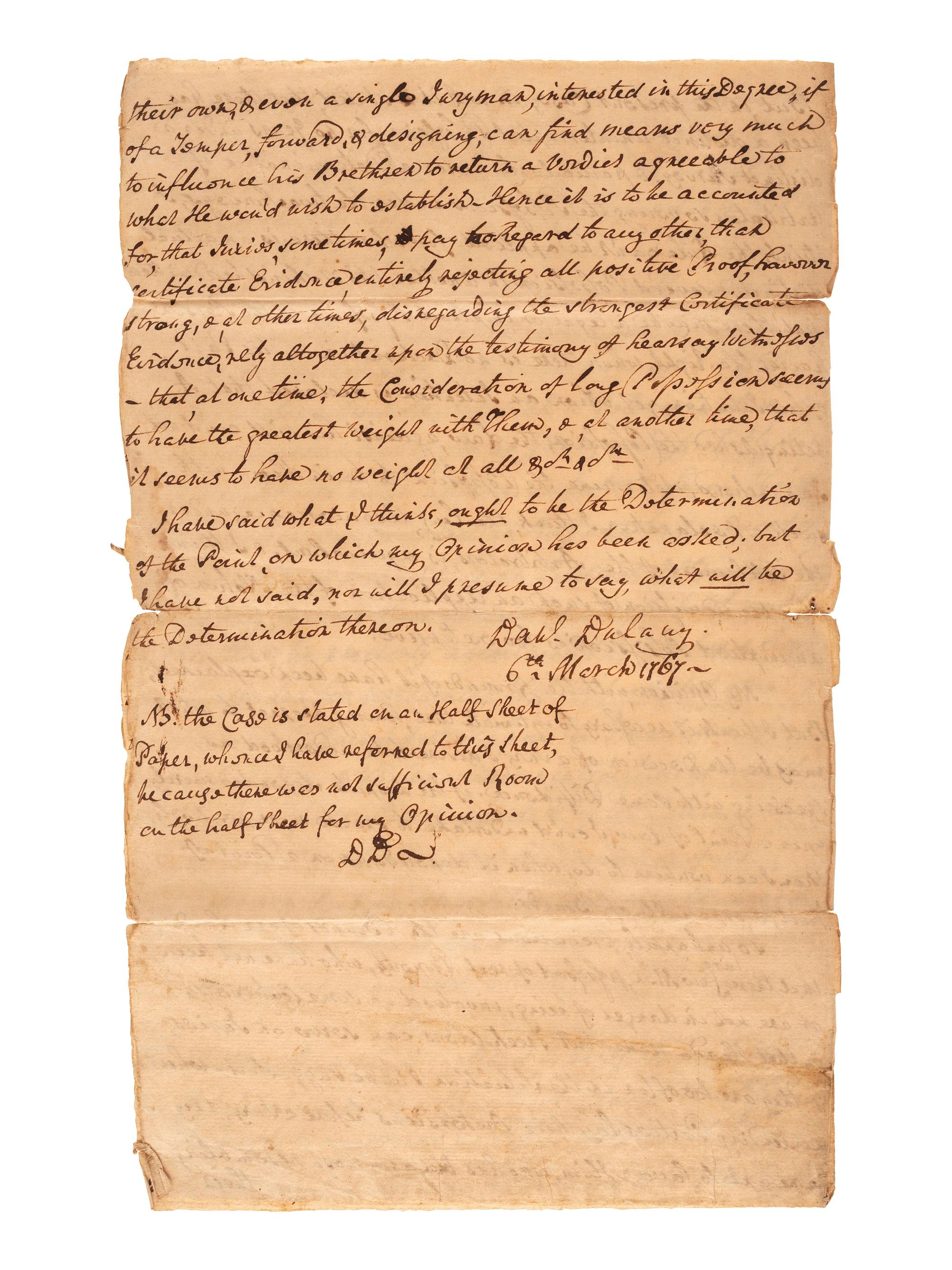 [COLONIAL] - [OLIVER, Andrew Jr. (1731-1799)]. A group of documents signed by Loyalists, including Massachusetts judge Andrew Oliver, Jr., and Maryland attorney Daniel Dulany.