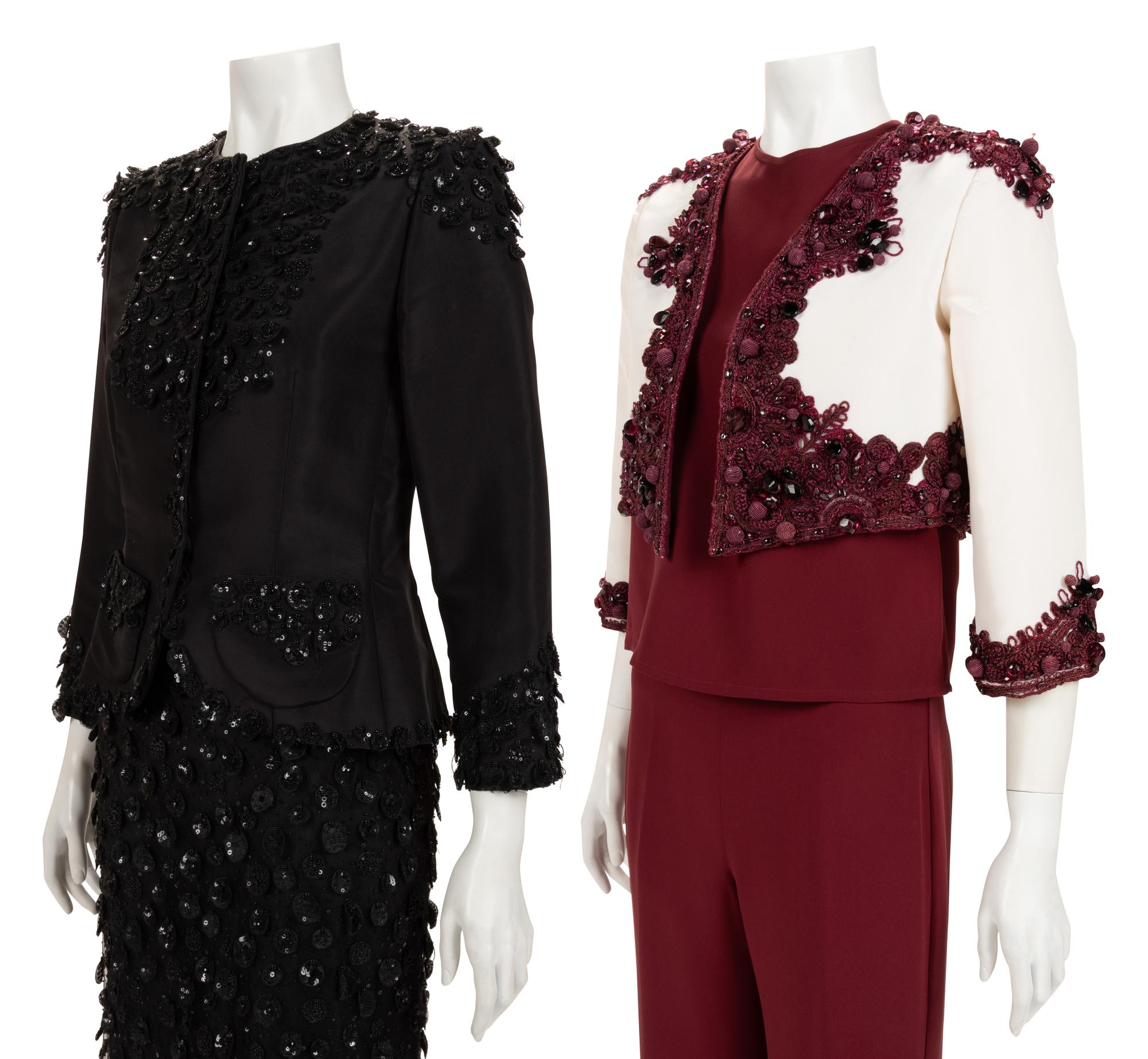 Two Oscar de la Renta Embellished Pieces and One Naeem Khan Ensemble, 2006-11