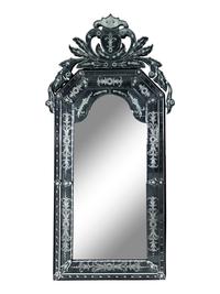 A Venetian Etched Glass Mirror
