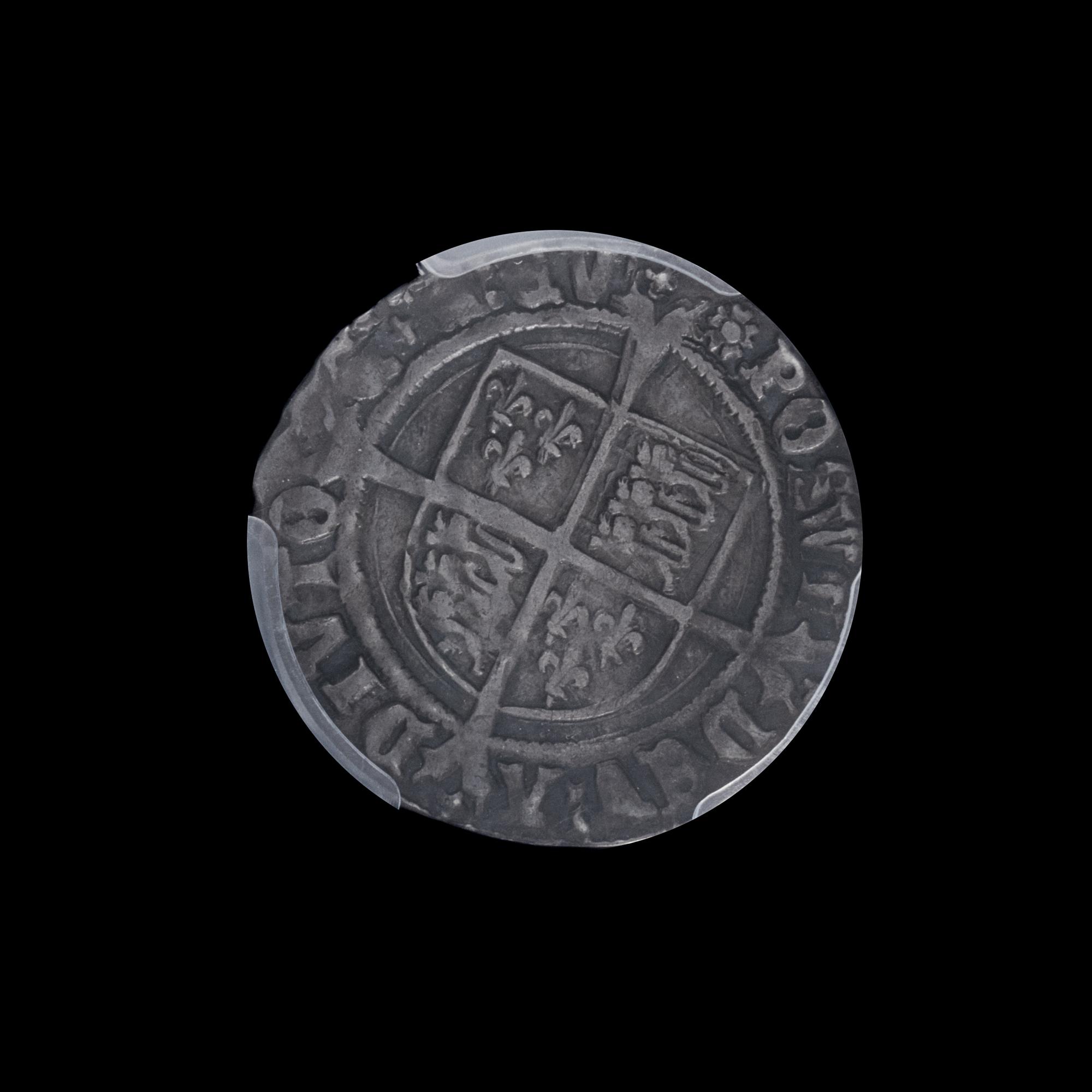 MEDIEVAL: Henry VIII Silver Groat (1526-44) — PCGS GRADED XF45.