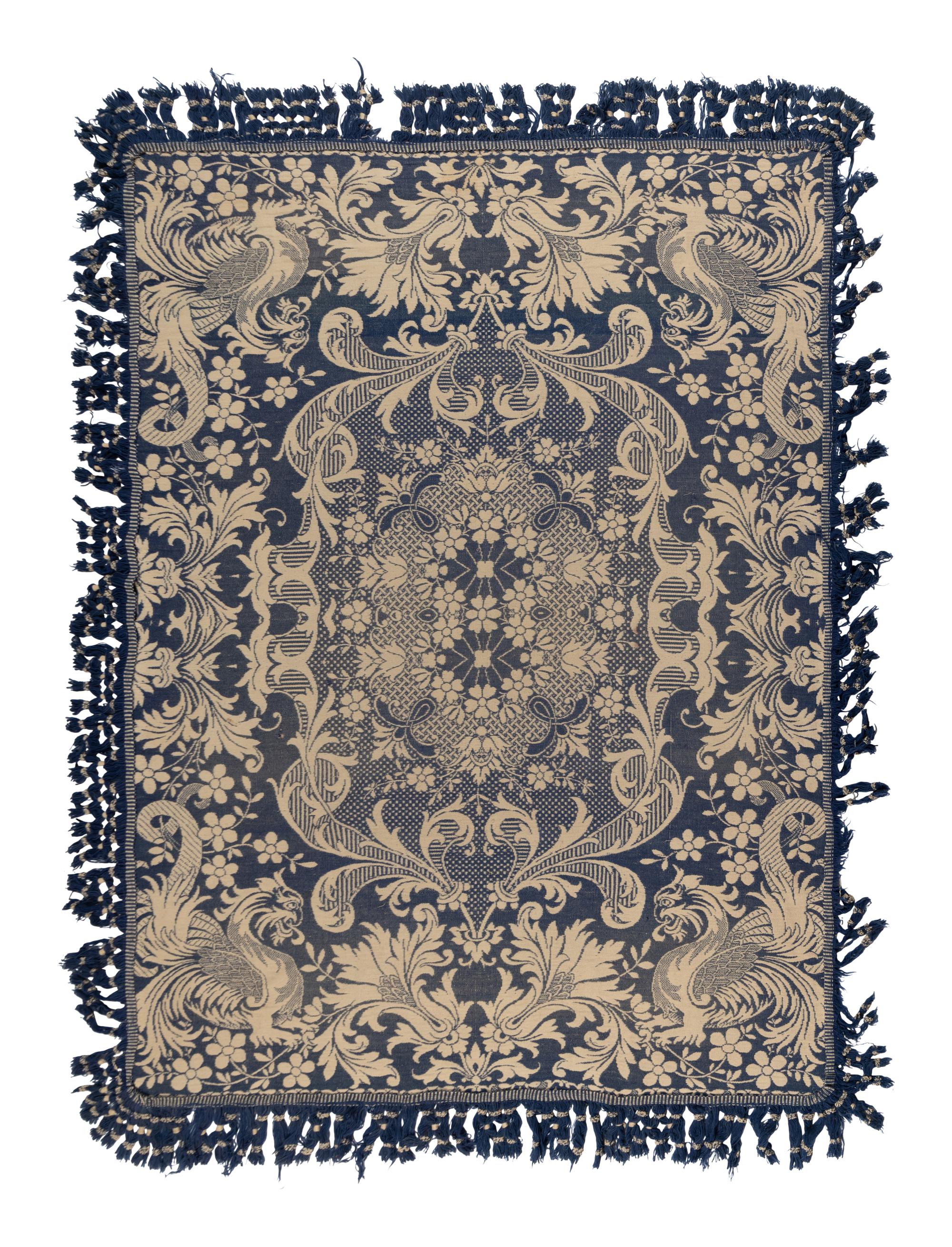 Three Cotton and Wool Jacquard Coverlets