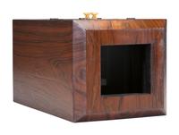 [CAMERAS]. Replica chamfered box half plate daguerreotype camera with original Dallmyer lens.