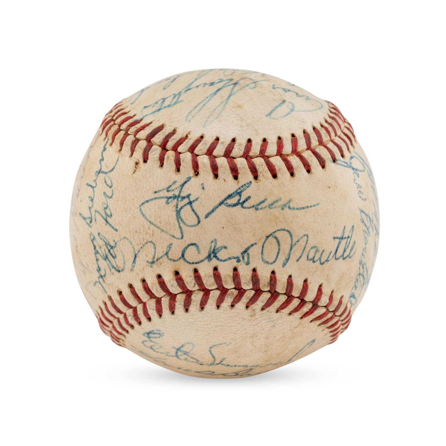 A 1959 New York Yankees Team Signed Autograph Baseball (Beckett Authentication Services Letter of Authenticity)