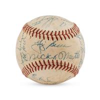 A 1959 New York Yankees Team Signed Autograph Baseball (Beckett Authentication Services Letter of Authenticity)