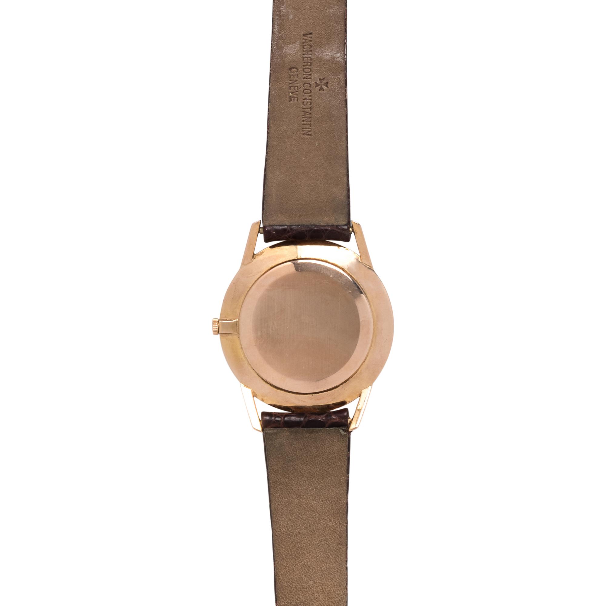 VACHERON & CONSTANTIN, VINTAGE, REF. 6456 18K PINK GOLD WRISTWATCH