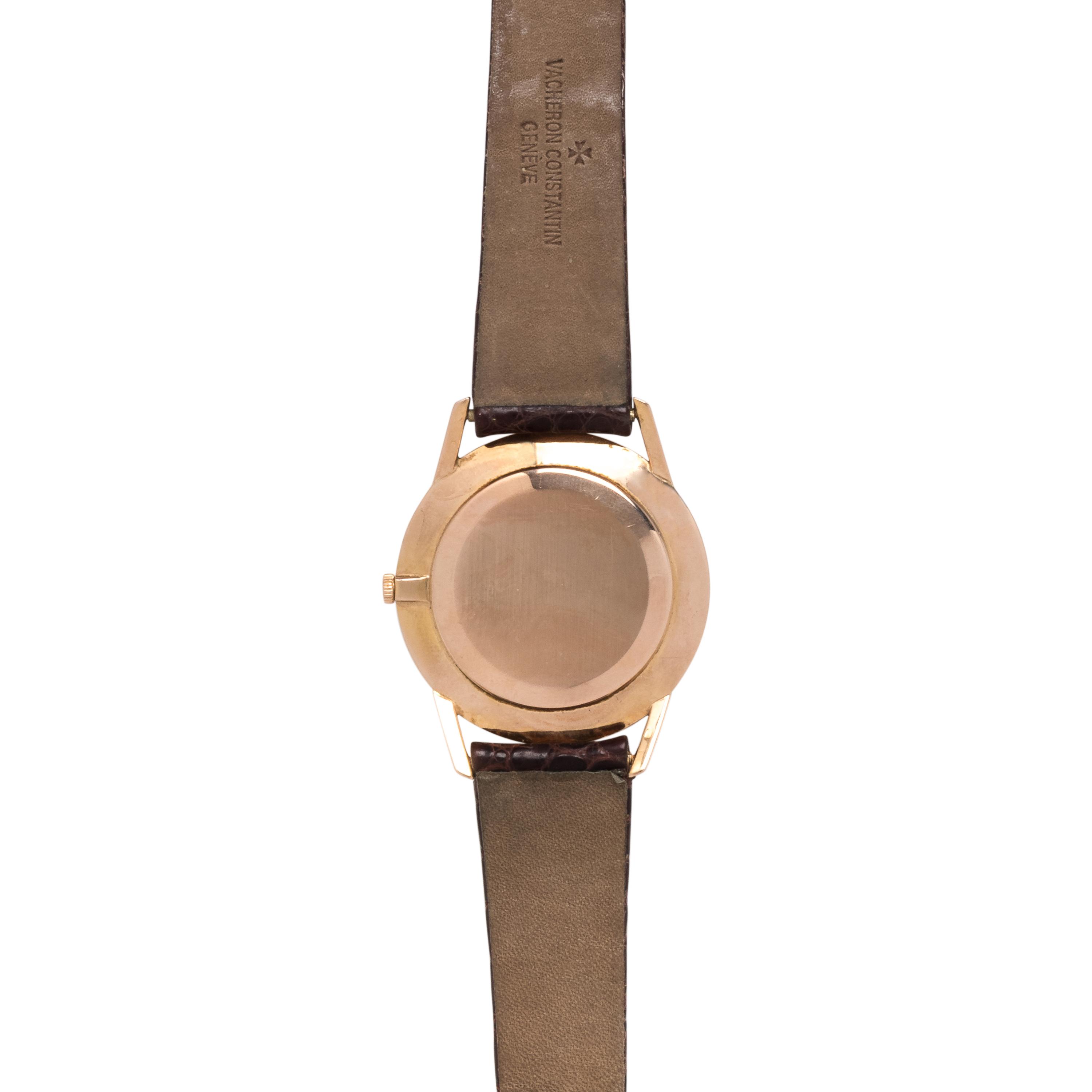 VACHERON & CONSTANTIN, VINTAGE, REF. 6456 18K PINK GOLD WRISTWATCH