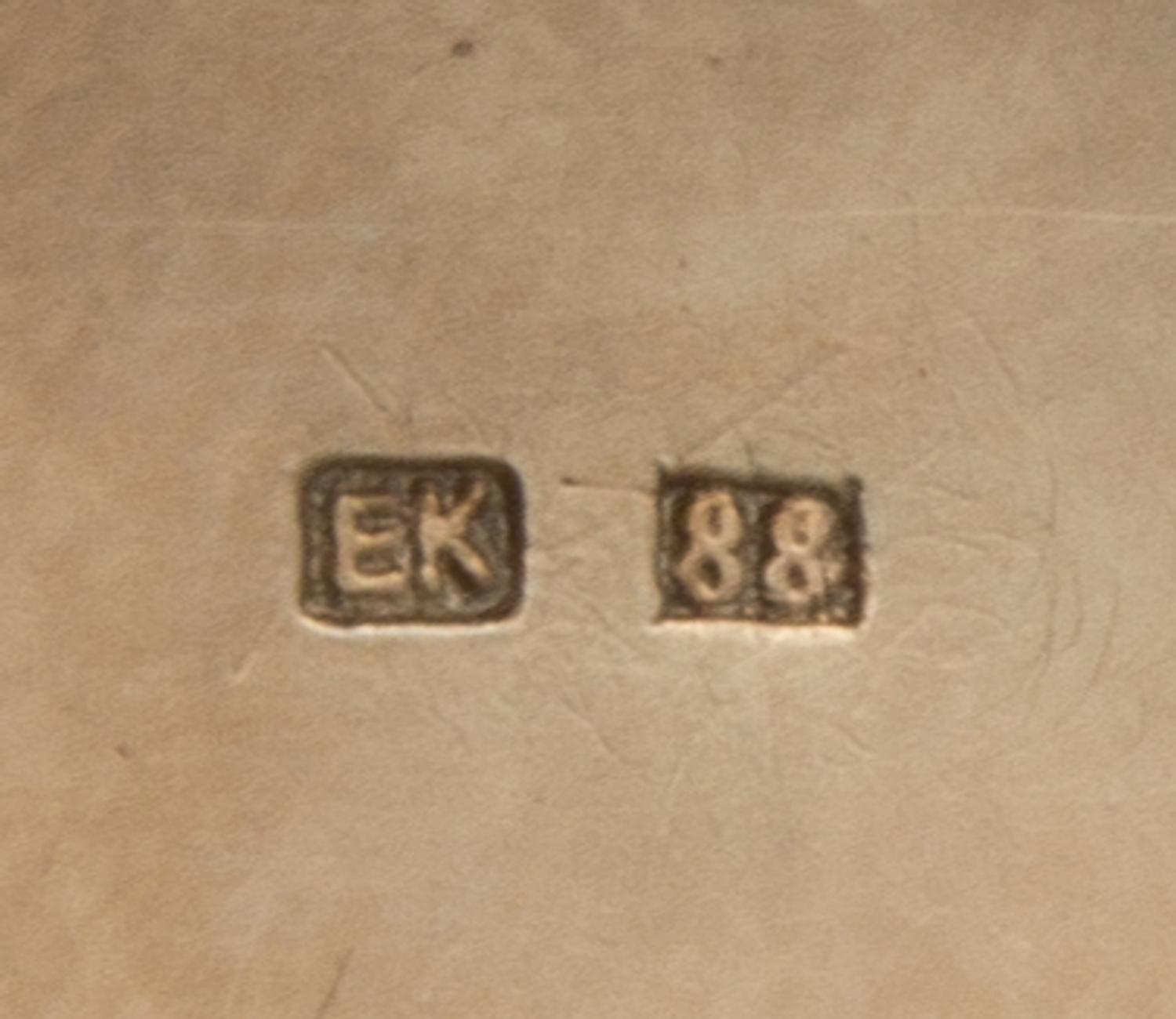 A Russian Silver and Guilloche Enameled Pill Box, Maker's Mark EK, Late 19th/Early 20th Century, having a pink guilloche enameled groun