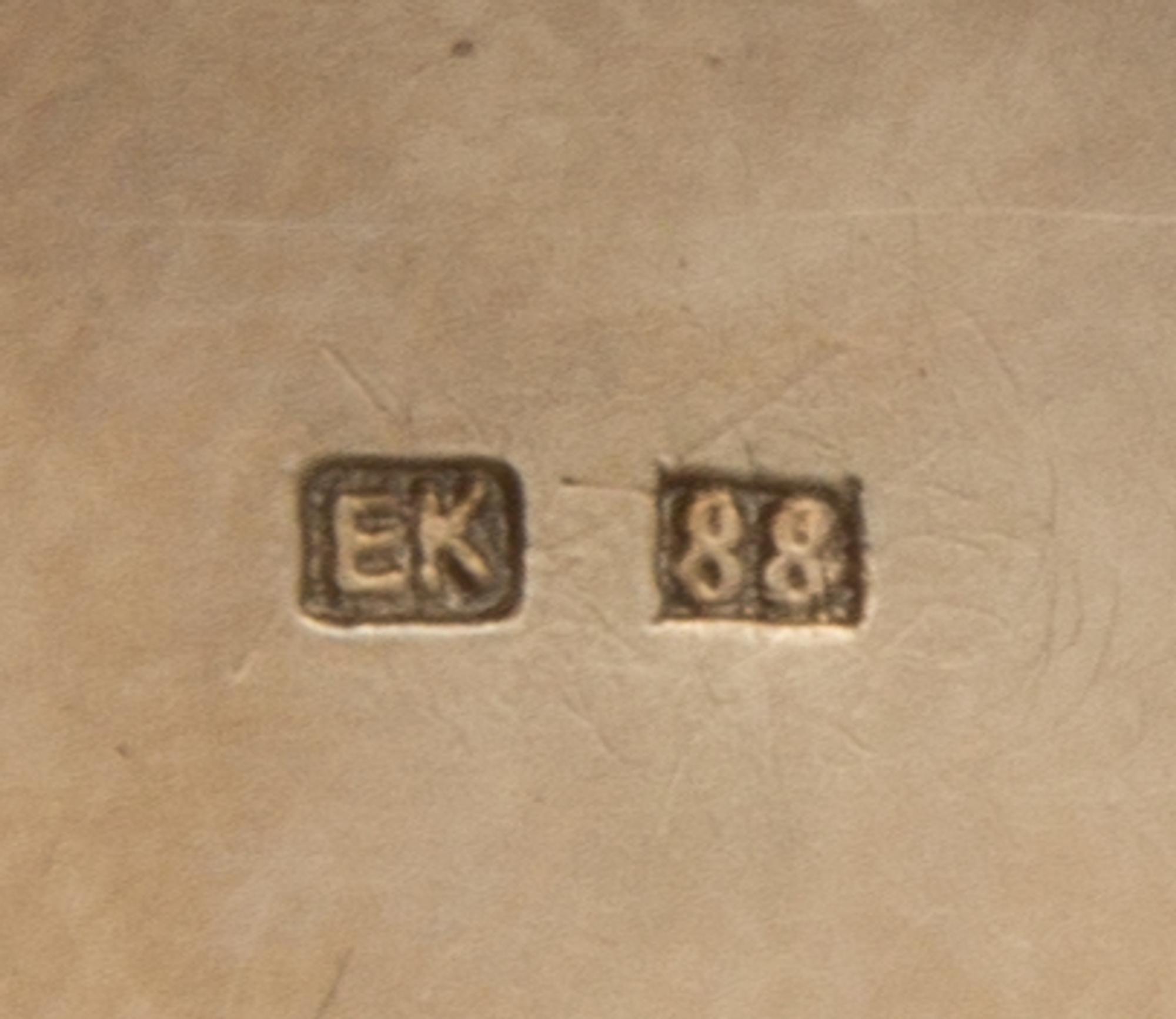 A Russian Silver and Guilloche Enameled Pill Box, Maker's Mark EK, Late 19th/Early 20th Century, having a pink guilloche enameled groun