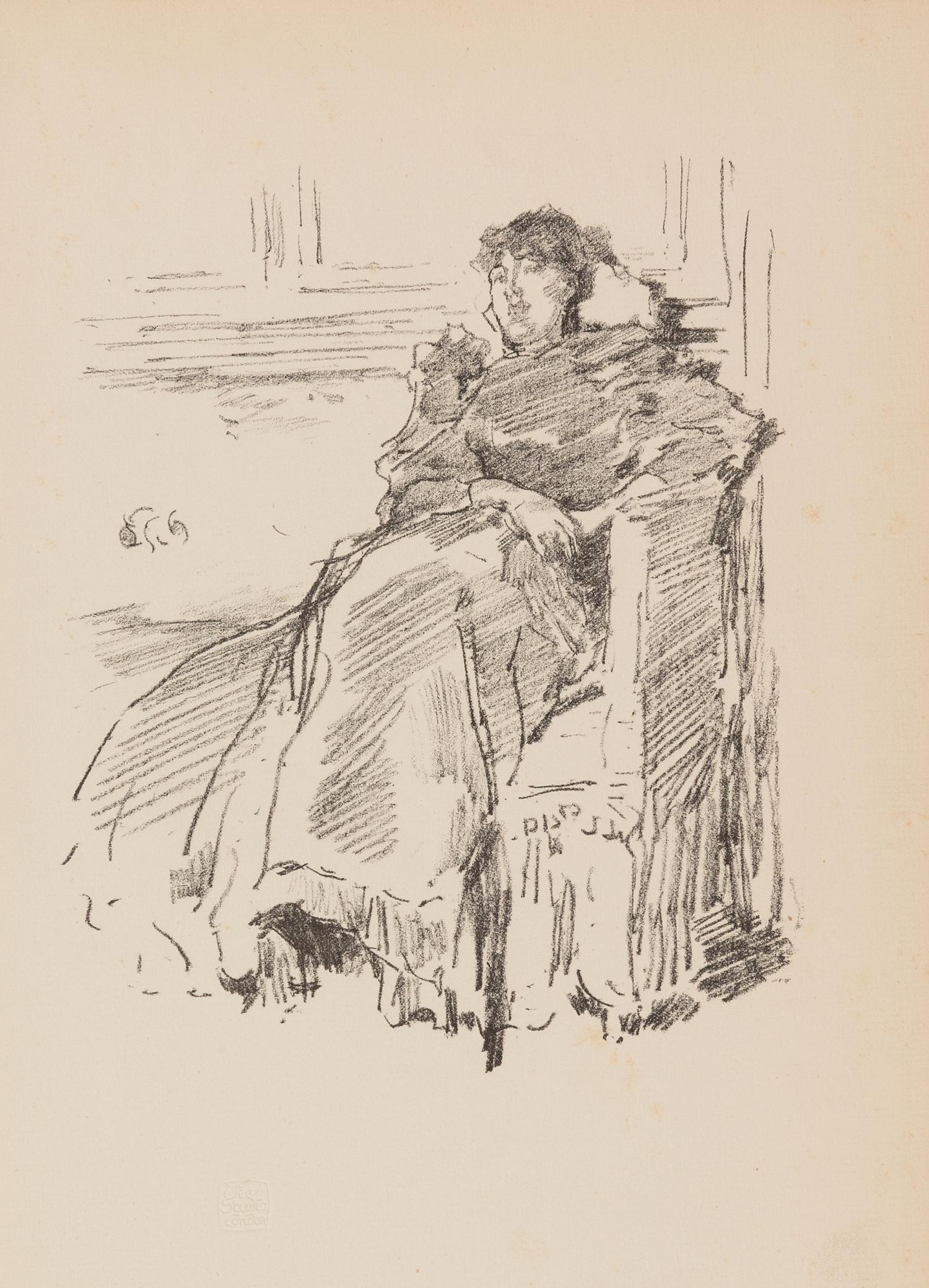 James Abbott McNeill Whistler, (American, 1834-1903), La Robe Rouge, 1894