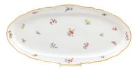 A Meissen Porcelain Fish Platter Width 21 1/2 inches.