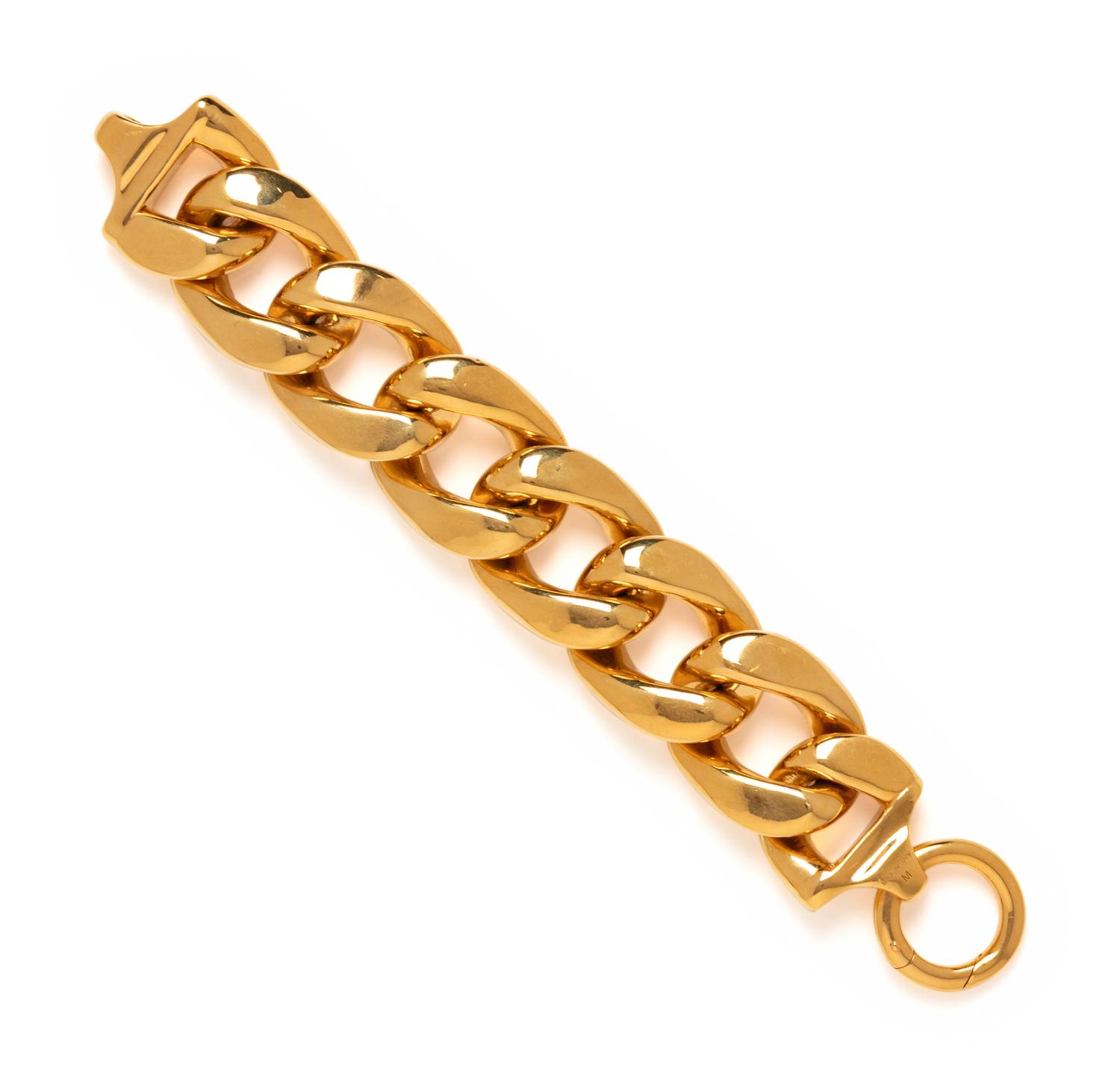 Celine, Oversized Curb Link Bracelet
