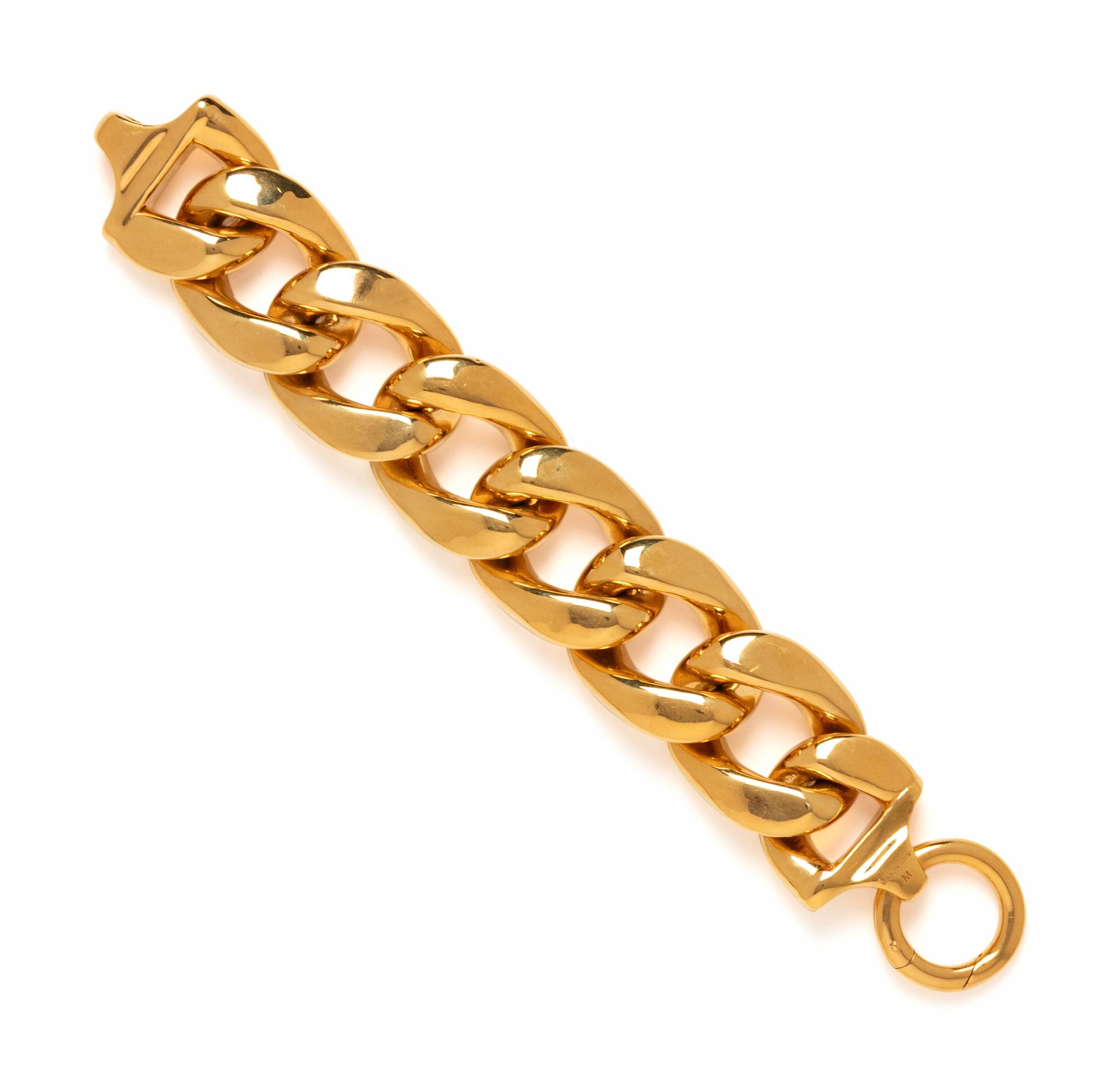 Celine, Oversized Curb Link Bracelet