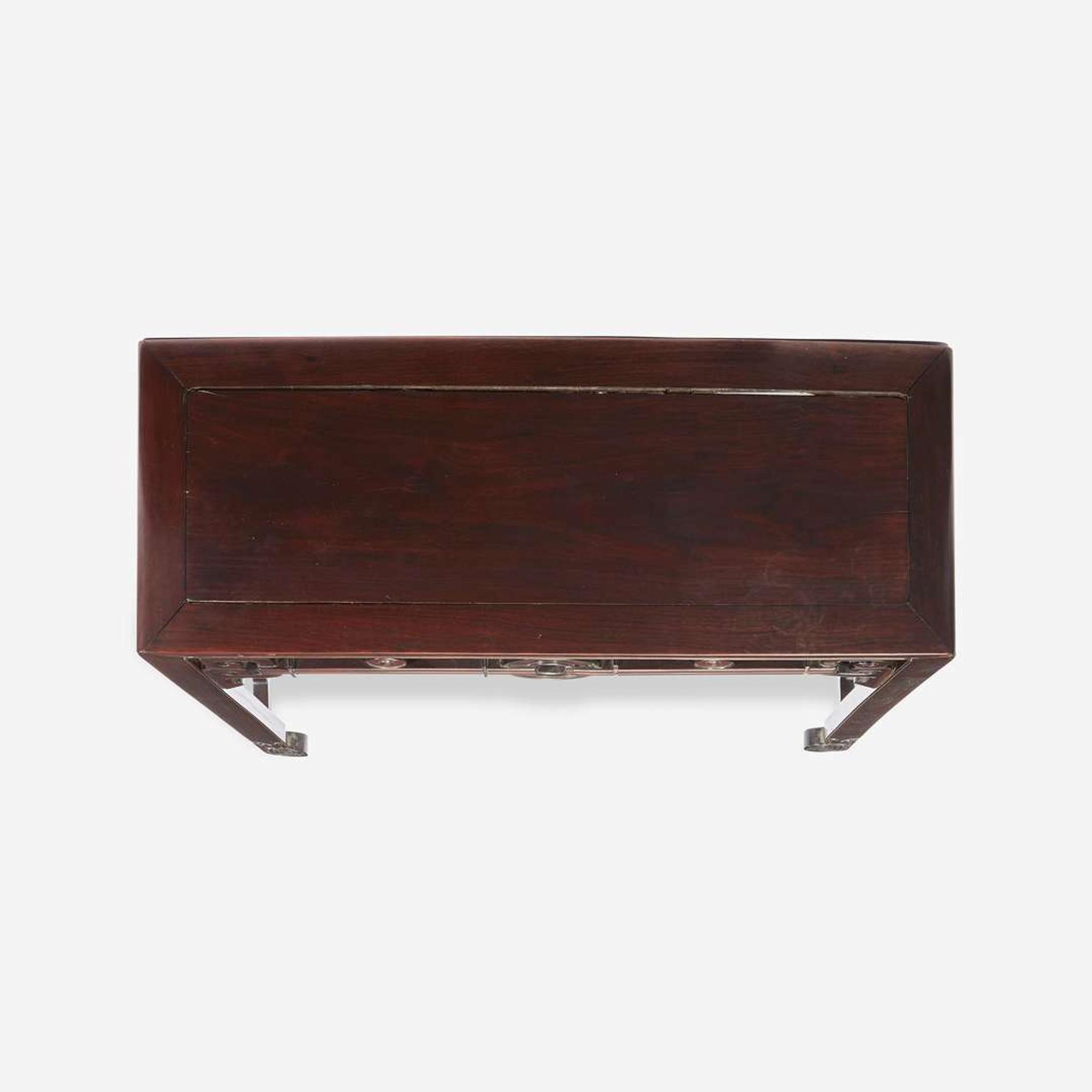 A Chinese hardwood side table 19th/early 20th century